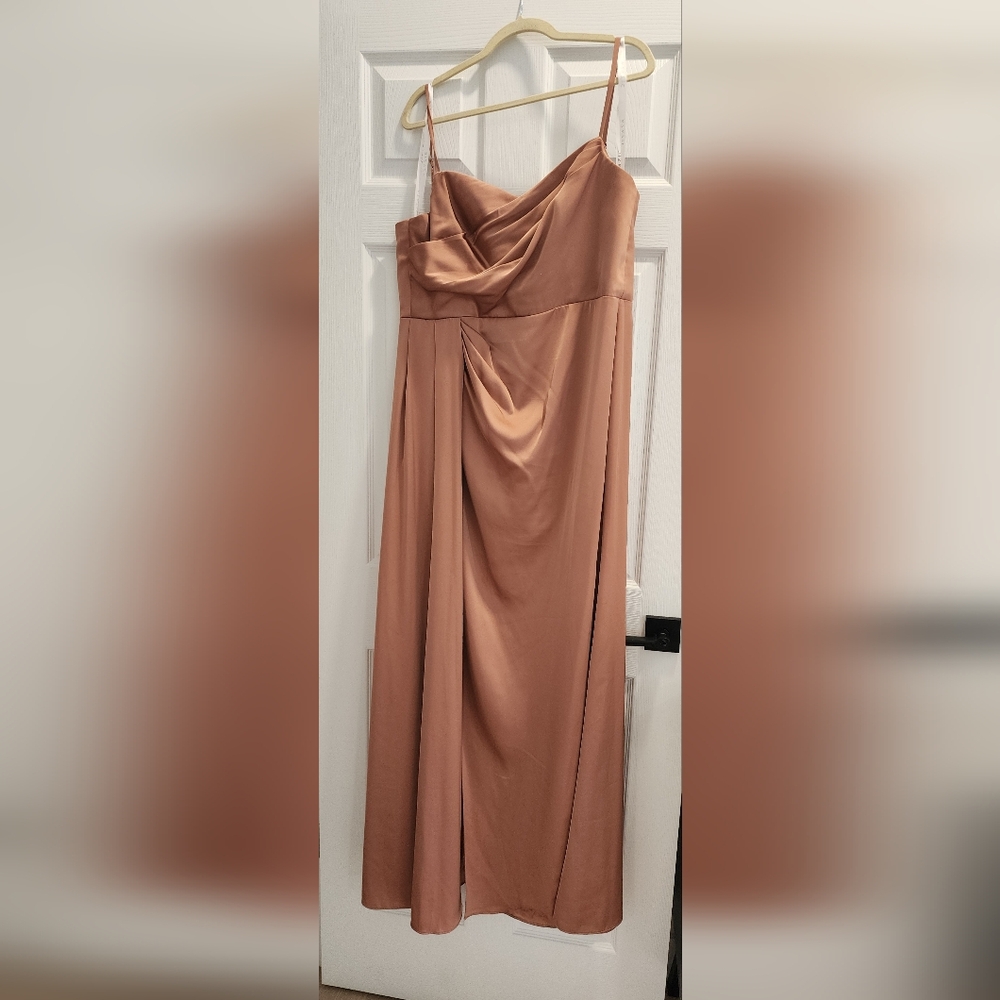 Azazie A-Line Skirt in Tan